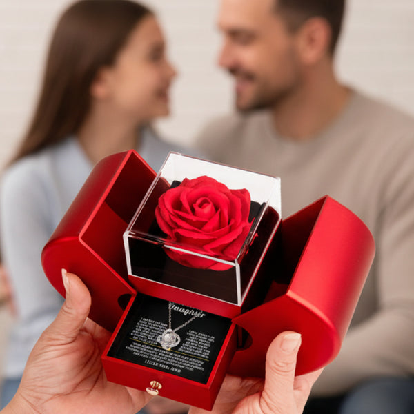 To Daughter - Love Dad - [Rose Box]