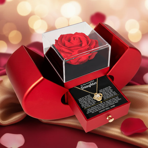 To Daughter - Love Dad - [Rose Box]