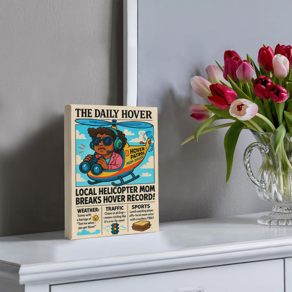 "The Helicopter Mom Edition" - Vintage Newspaper Canvas Print