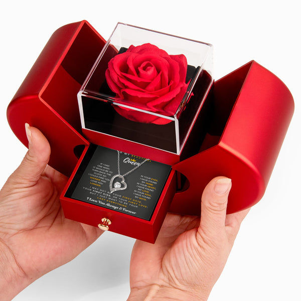 To My Queen, I Could Find You Sooner And Love You Longer - Forever Love - Red Heart Rose Box