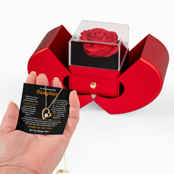 To My Daughter - Dad Will Always Be Here - Rose Box Forever Love