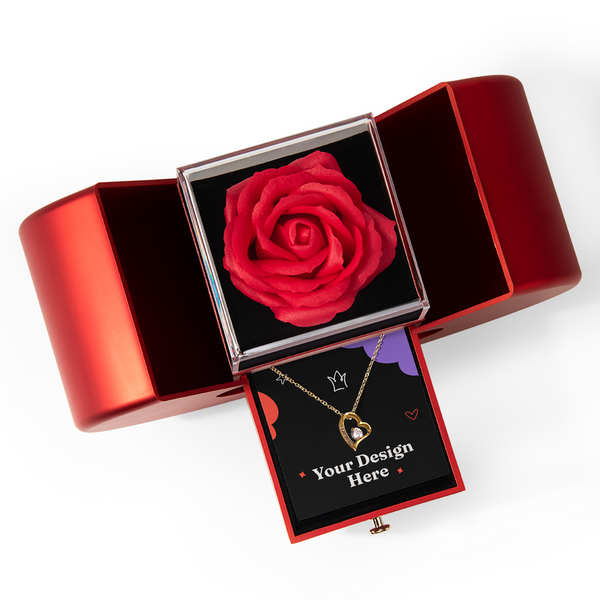 To My Beautiful Daughter,I will always be your biggest fan - my little girl - Heart Rose Box - Personalized