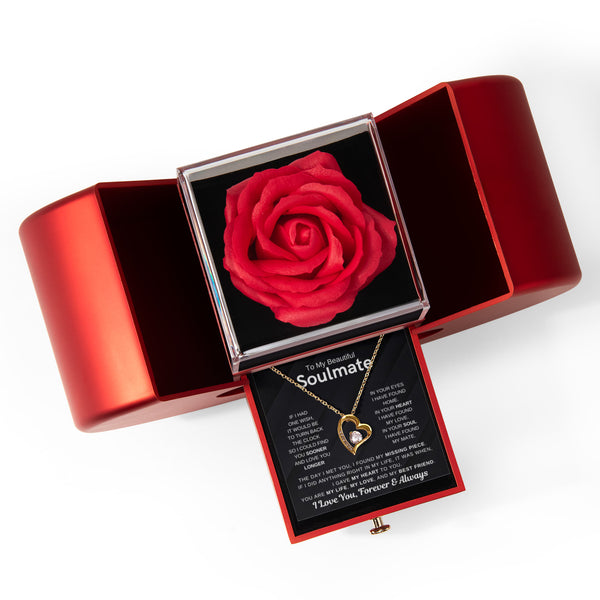To My Souldmate, I Could Find You Sooner And Love You Longer - Forever Love - Red Heart Rose Box