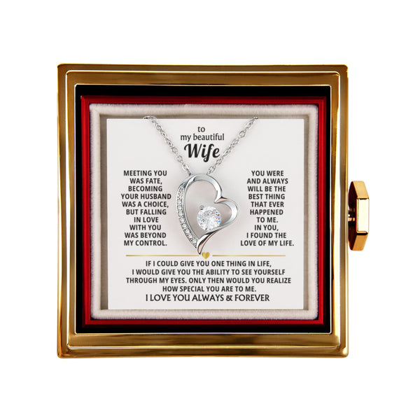 To My Wife - When You Need A Hug , Hold This Close To Feel My Love [ Rotating Rose Box ]