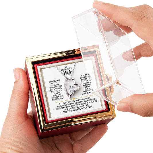 To My Wife - When You Need A Hug , Hold This Close To Feel My Love [ Rotating Rose Box ]