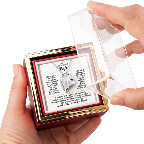 To My Wife - When You Need A Hug , Hold This Close To Feel My Love [ Rotating Rose Box ]