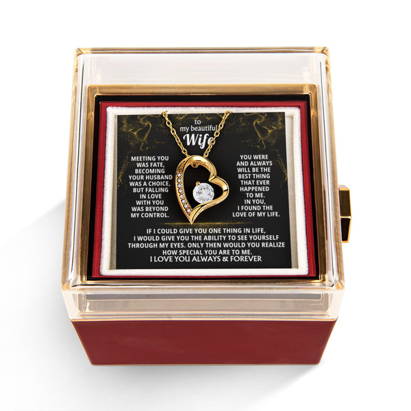 To My Beautiful Wife - I found the love of my life [ Rotating Rose Box ]