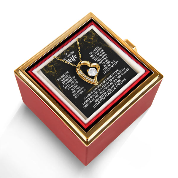 To My Beautiful Wife - I found the love of my life [ Rotating Rose Box ]