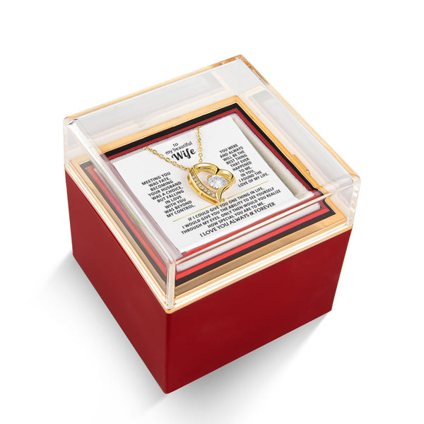 To My Wife - When You Need A Hug , Hold This Close To Feel My Love [ Rotating Rose Box ]