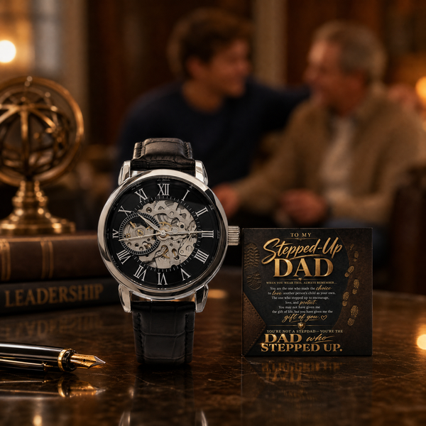 To My Stepped Up Dad, You're the DAD that STEPPED UP - Openwork Watch