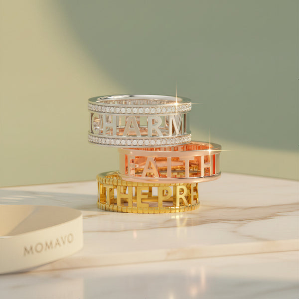 Signature Personalized Ring | 18K Gold Plated