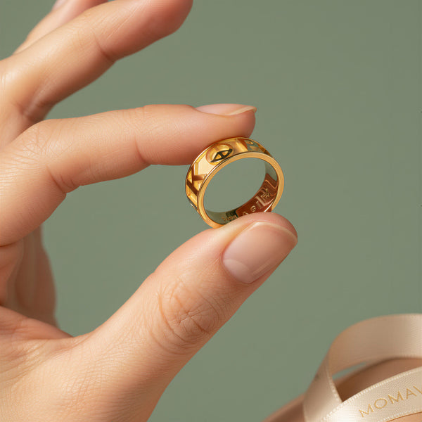 Classic CharmMark Lucky Ring | 18K Gold Plated