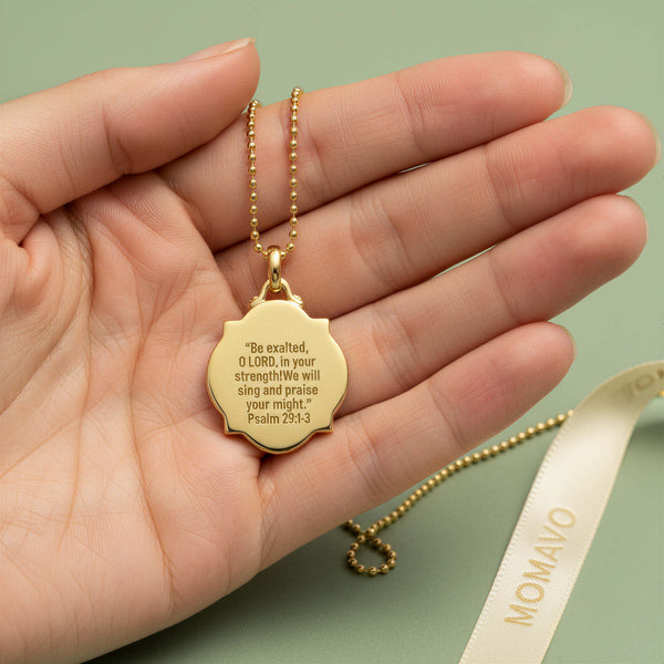 Gloria Relief Necklace | 18K Gold Plated