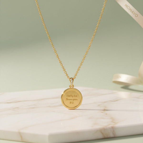 Momenta Relief Halo Necklace | 18K Gold Plated