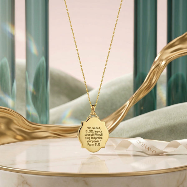 Gloria Relief Necklace | 18K Gold Plated