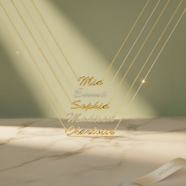 Luxe Name Necklace | 18K Gold Plated
