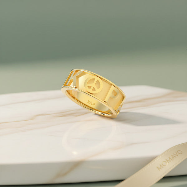 Classic CharmMark Lucky Ring | 18K Gold Plated