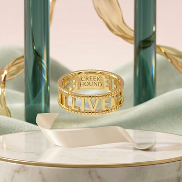 Milgrain Signature Ring | 18K Gold Plated