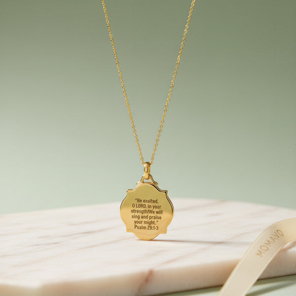 Gloria Relief Necklace | 18K Gold Plated