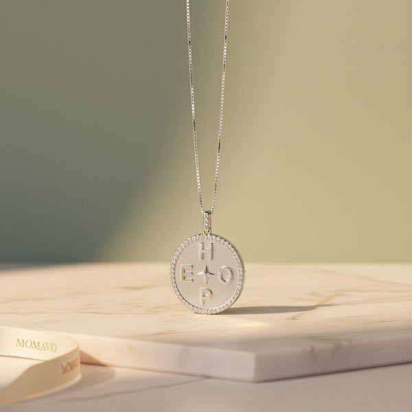 Personal Story Medallion Necklace | Silver