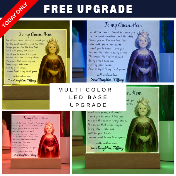 [Personalized] Queen Mom Acrylic Tribute Plaque