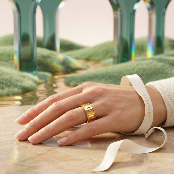 Classic CharmMark Lucky Ring | 18K Gold Plated