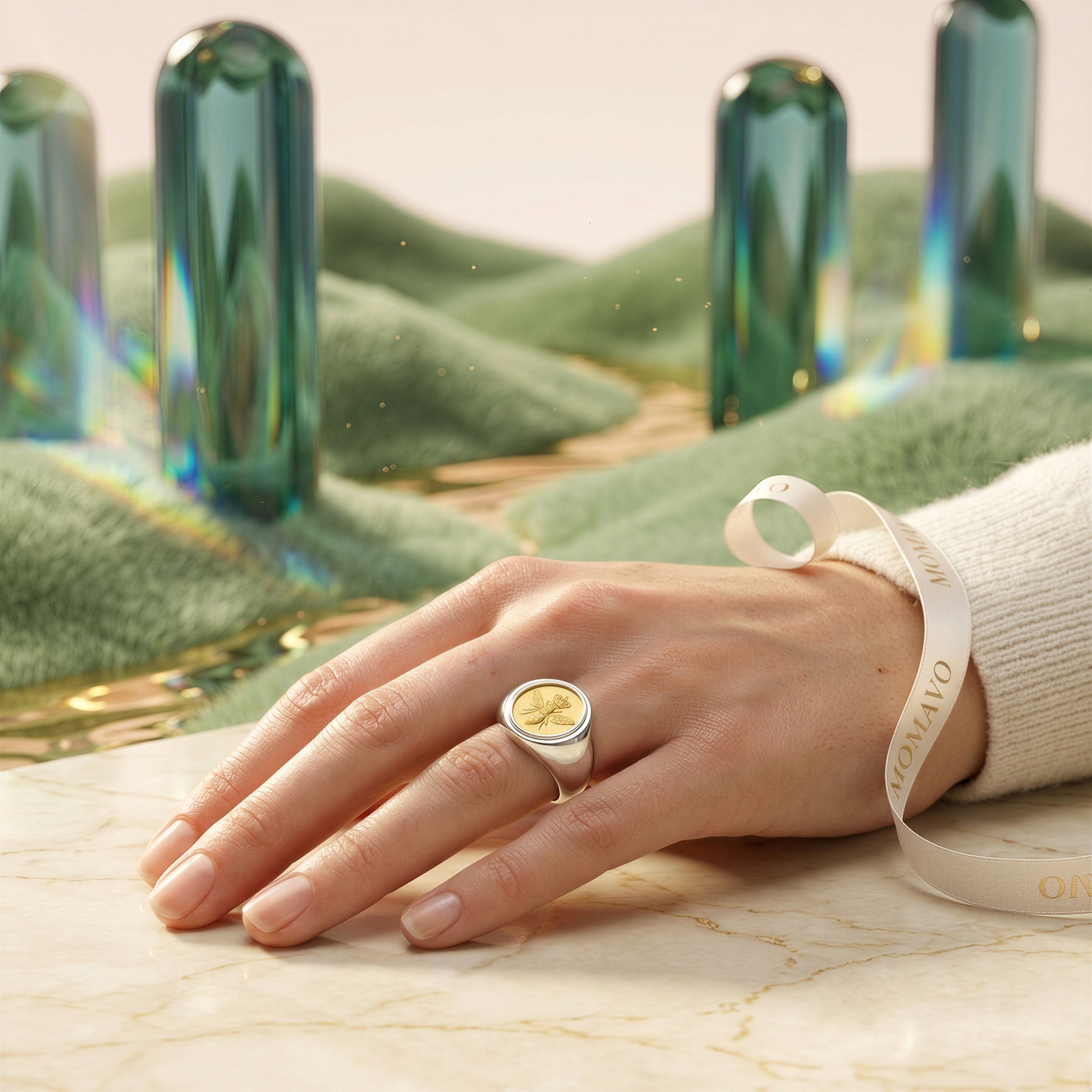 Coin Ring | 18K Gold Plated | Momavo – Momavo Jewelry