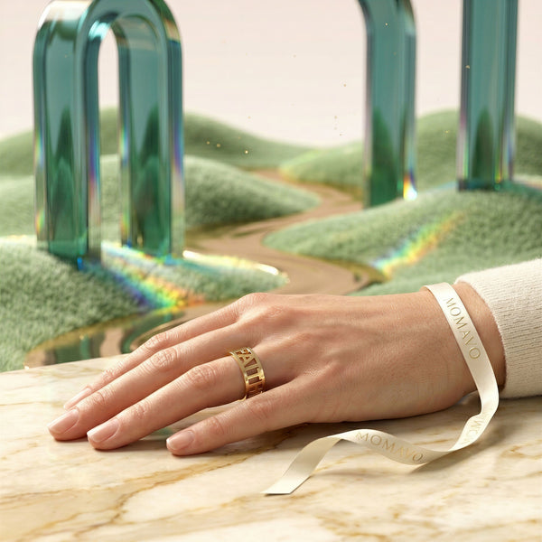 Signature Personalized Ring | 18K Gold Plated