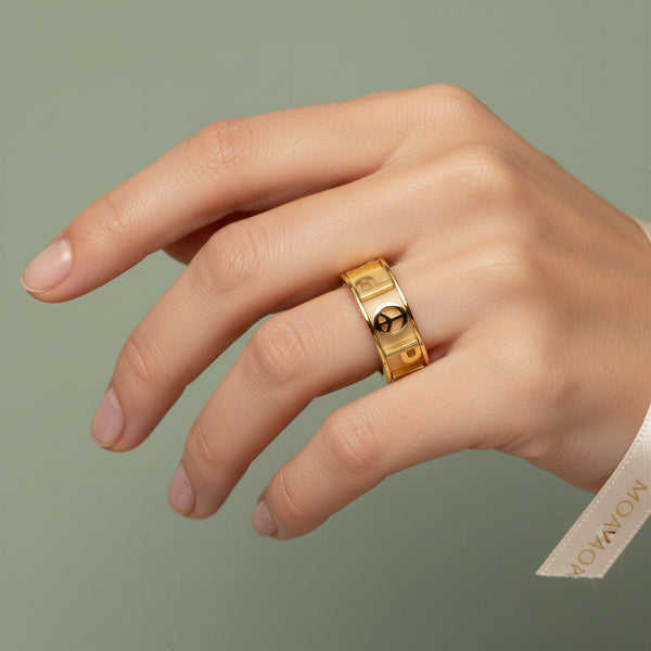 Classic CharmMark Lucky Ring | 18K Gold Plated