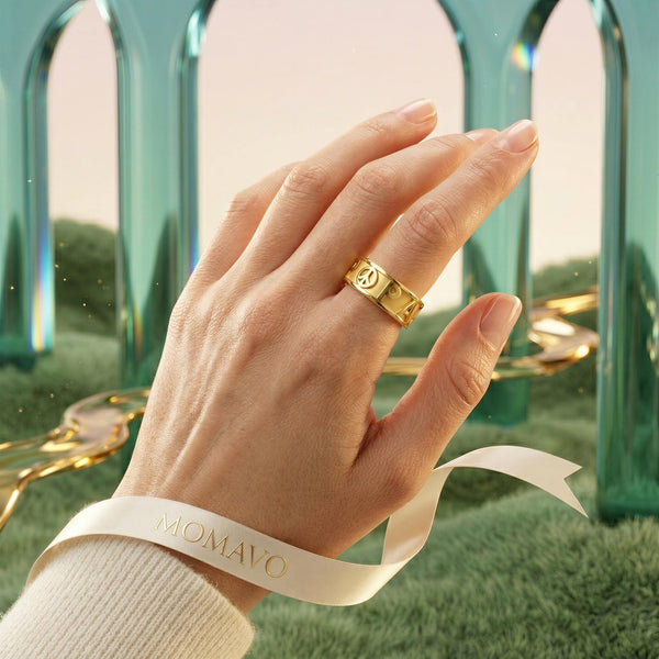 Classic CharmMark Lucky Ring | 18K Gold Plated