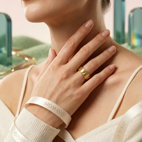 Classic CharmMark Lucky Ring | 18K Gold Plated