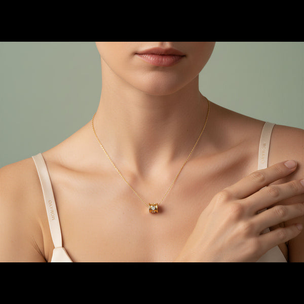 Lucky Turn Pendant Necklace | 18K Gold Plated