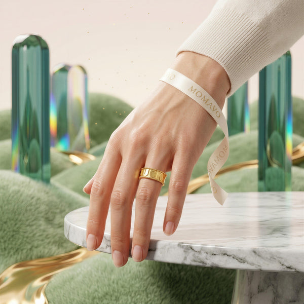 Milgrain Charm Ring | 18K Gold Plated