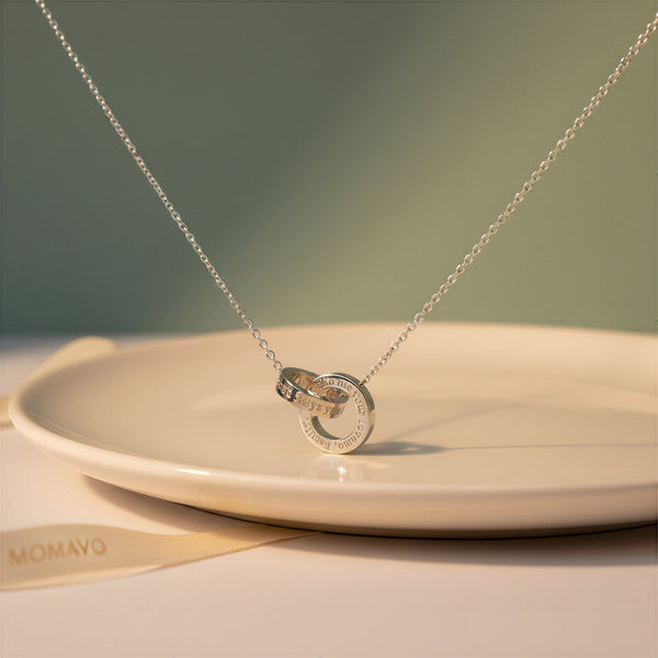 Infinite Circle Pendant Necklace | Silver