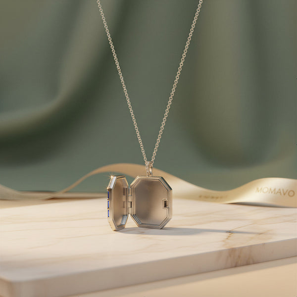Halo Locket Necklace | 18K Gold Plated