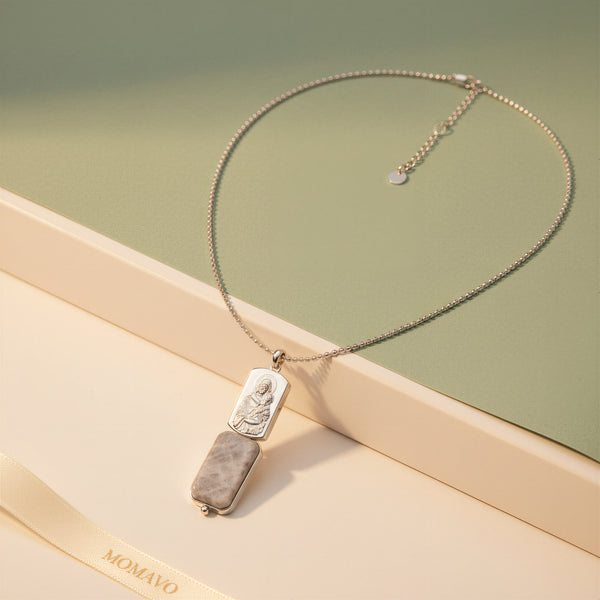 Sancta Icon Necklace | 18K Gold Plated