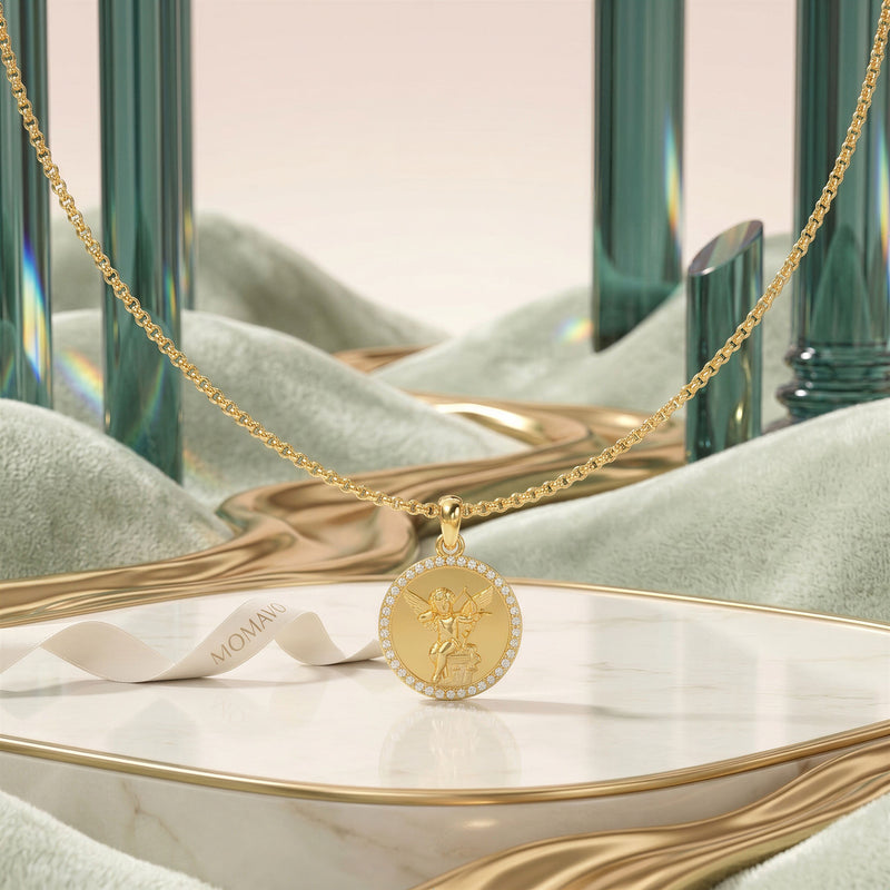 Momenta Relief Halo Necklace | 18K Gold Plated