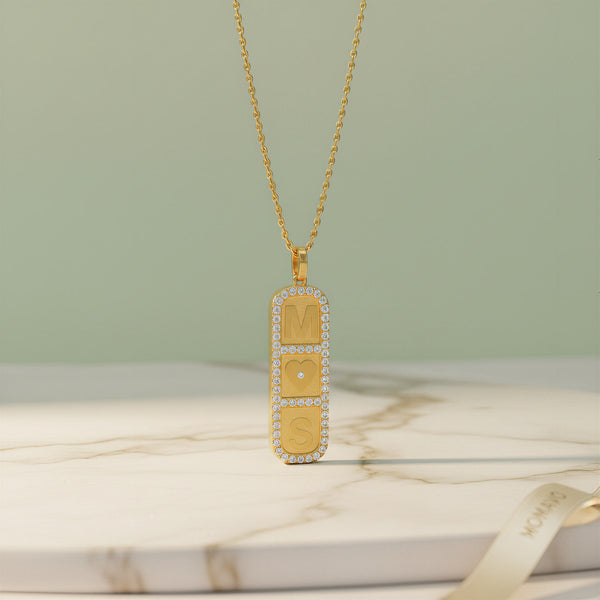 Elements Pendant Necklace | 18K Gold Plated