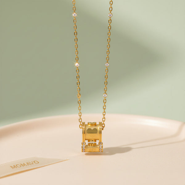 Lucky Turn Pendant Necklace | 18K Gold Plated