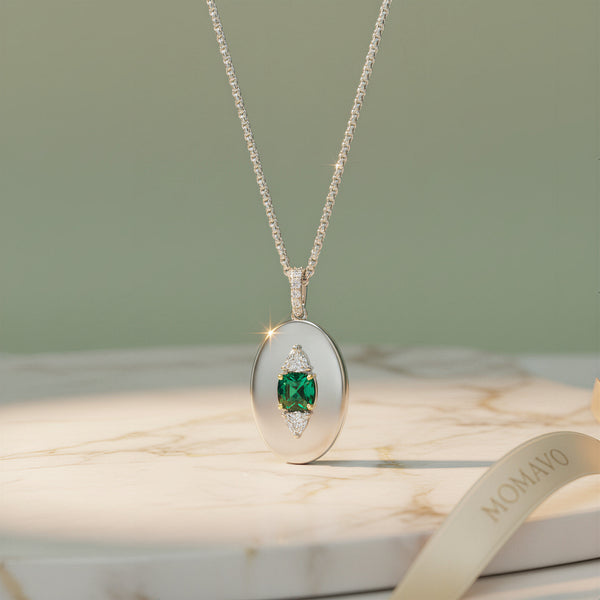 Guardian Eye Birthstone Locket | Silver