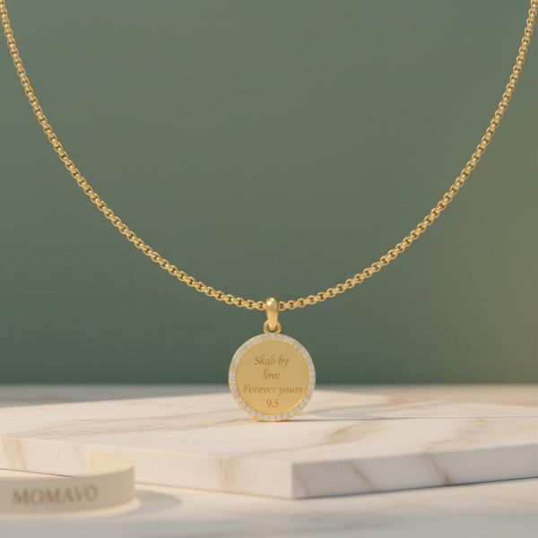 Momenta Relief Halo Necklace | 18K Gold Plated