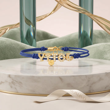 Shine Code Charm Bracelet | 18K Gold Plated