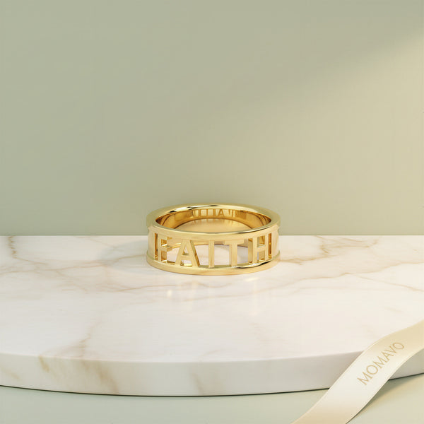 Signature Personalized Ring | 18K Gold Plated