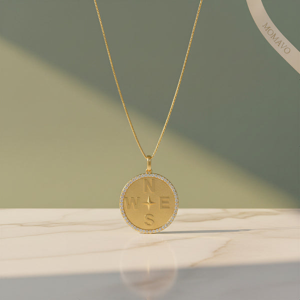 Personal Story Medallion Necklace | 18K Gold Plated
