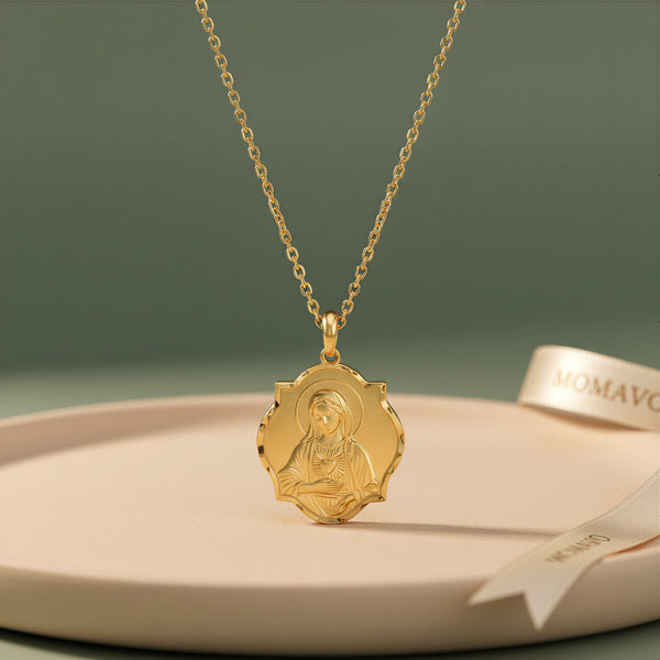 Gloria Relief Necklace | 18K Gold Plated