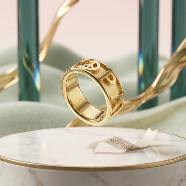 Classic CharmMark Lucky Ring | 18K Gold Plated