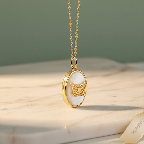 Papilio Whisper Locket | 18K Gold Plated