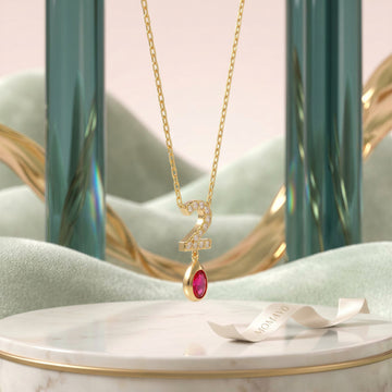 Ruby Set Jewelry | 18K Gold Plated