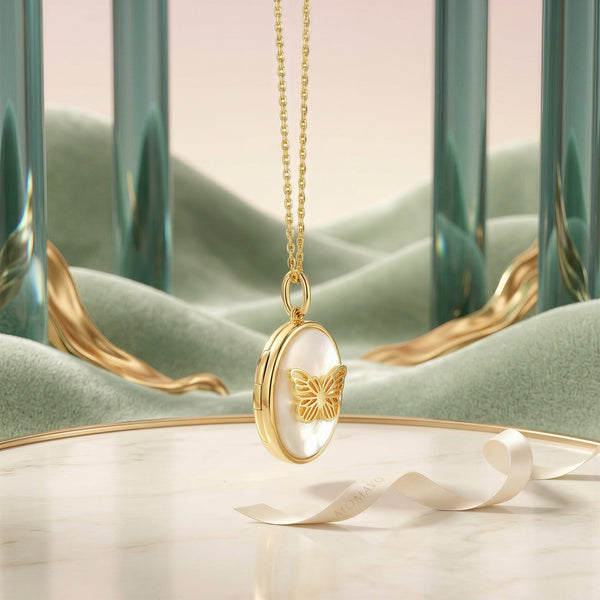 Papilio Whisper Locket | 18K Gold Plated