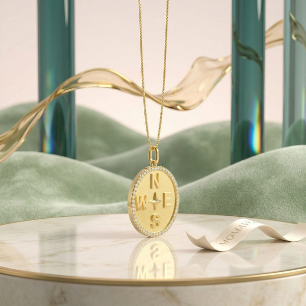 Personal Story Medallion Necklace | 18K Gold Plated